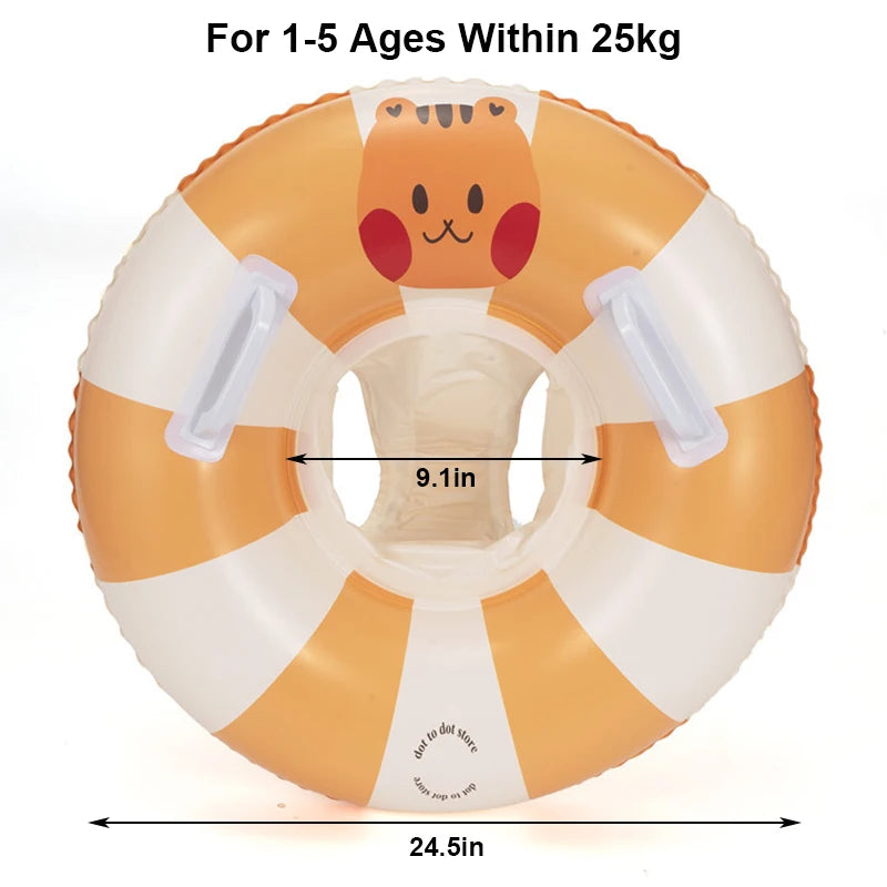Rooxin Pool Float Swim Ring Tube Inflatable Swimming Seat Floating Ring Swimming Circle Beach Water Play Equipment