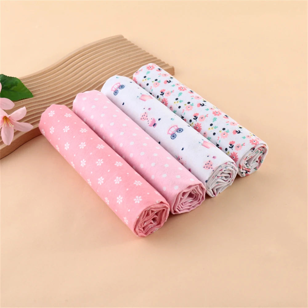 4Pcs Neutral Baby Swaddle Blanket Set