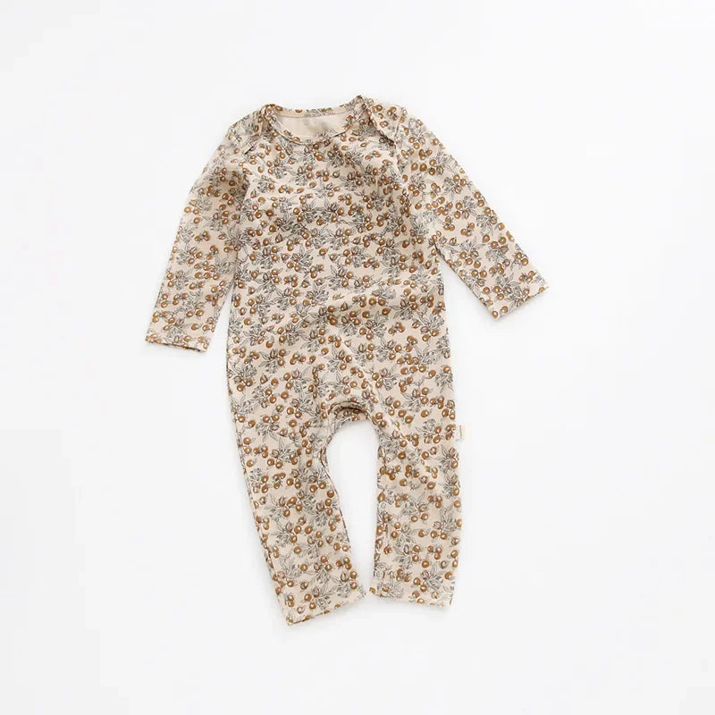 New Fall Baby Clothing Newborn Baby Girl Clothes Floral Romper Jumpsuit Long Sleeve Clothes Spring Autumn Outfits