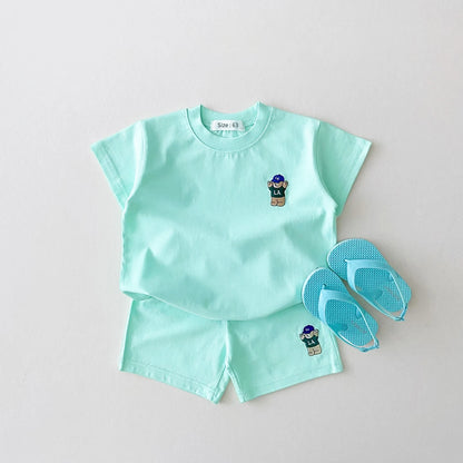 2PCS Baby Clothes Infant Top and Bottom Set Baby Boys Girls