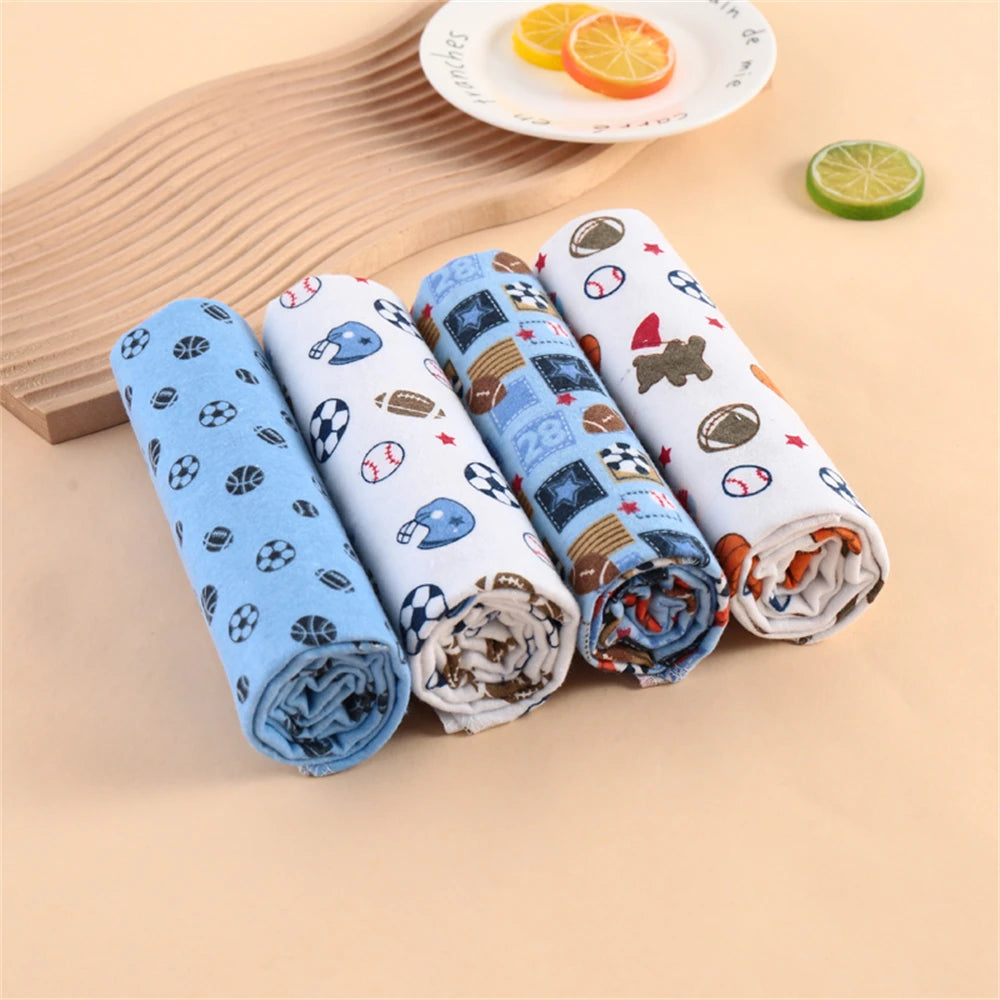 4Pcs Neutral Baby Swaddle Blanket Set