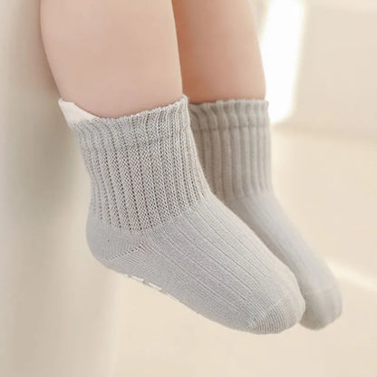 3 Pairs Kids Cotton Socks Boys and Girls Non-slip Floor Socks