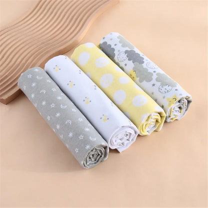4Pcs Neutral Baby Swaddle Blanket Set