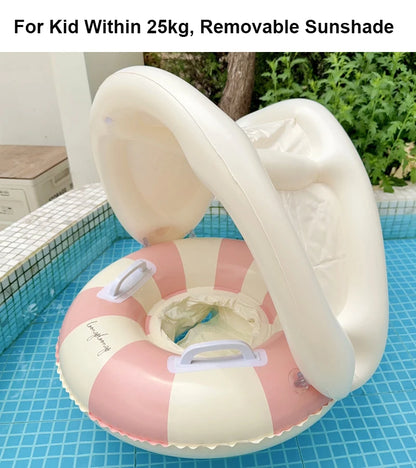 Rooxin Pool Float Swim Ring Tube Inflatable Swimming Seat Floating Ring Swimming Circle Beach Water Play Equipment