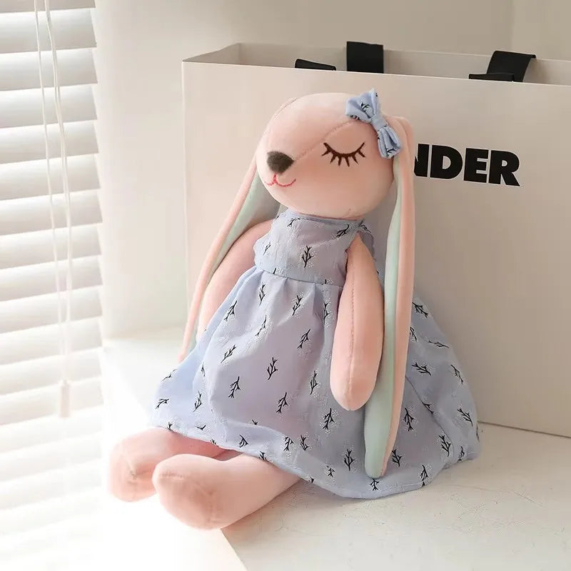40cm Calming Rabbit Plush Toy Cute Doll Accompany Sleeping Doll For Birthday Gift
