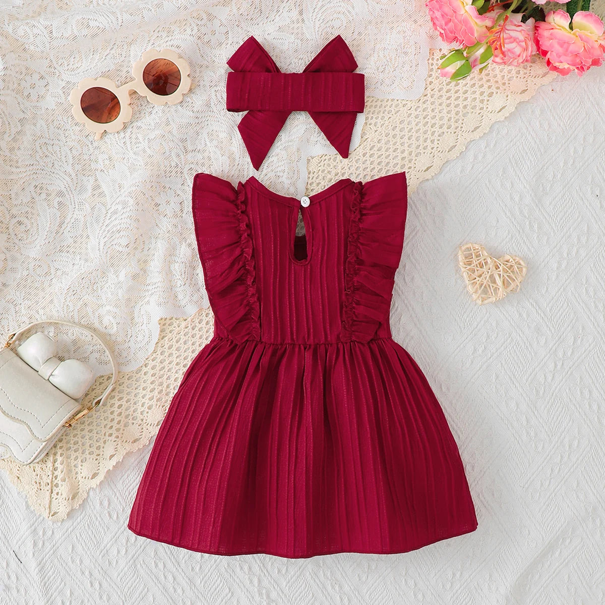 Sleeveless Summer Dress+Headband