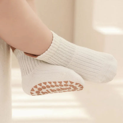 3 Pairs Kids Cotton Socks Boys and Girls Non-slip Floor Socks
