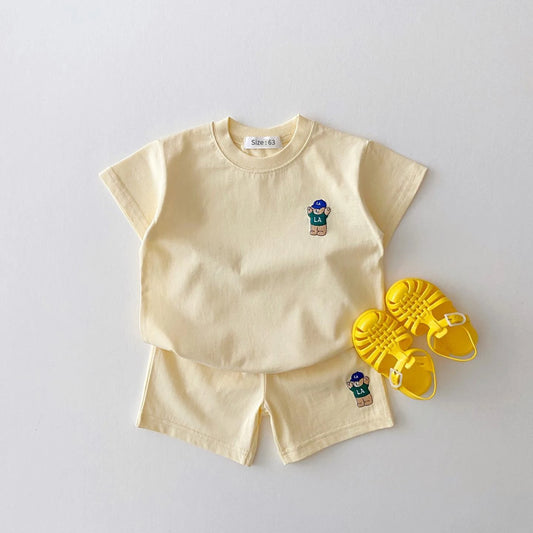 2PCS Baby Clothes Infant Top and Bottom Set Baby Boys Girls