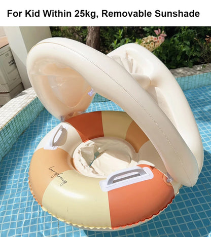 Rooxin Pool Float Swim Ring Tube Inflatable Swimming Seat Floating Ring Swimming Circle Beach Water Play Equipment