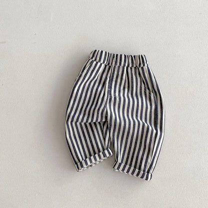 Striped Pants/Trousers Children Solid Denim Jeans Britches