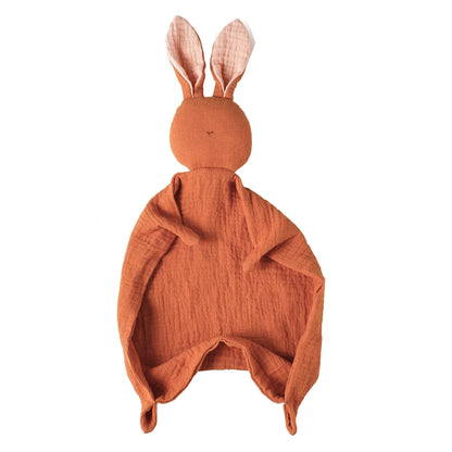 Soothing Towel 100% Muslin Cotton Infant Cartoon Handkerchief Cute Bunny