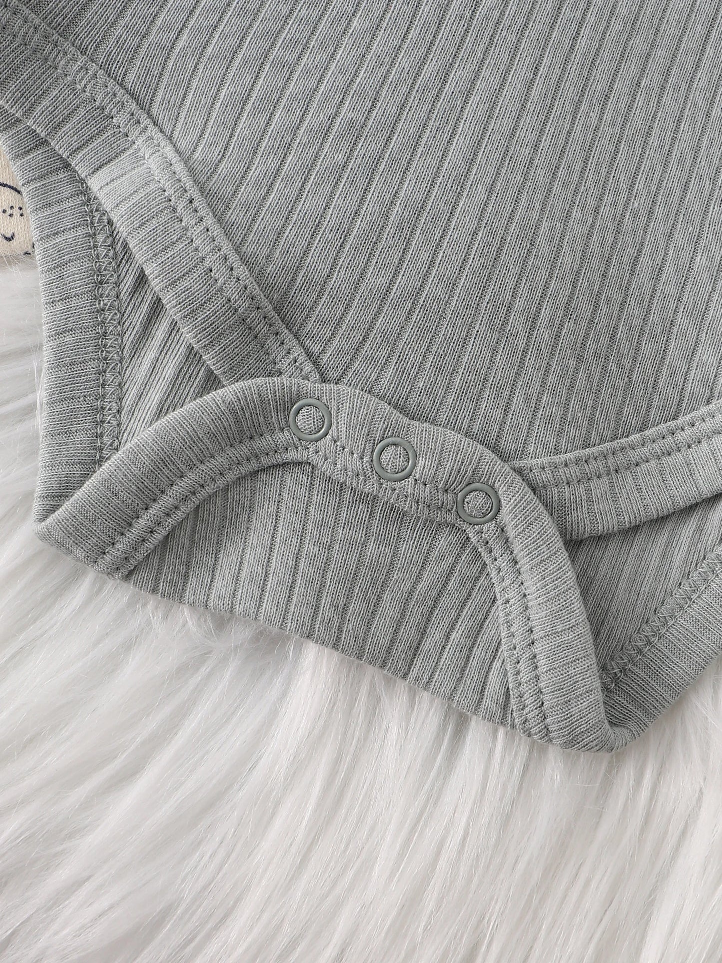 3PCS New style long-sleeved onesie Cotton fabric