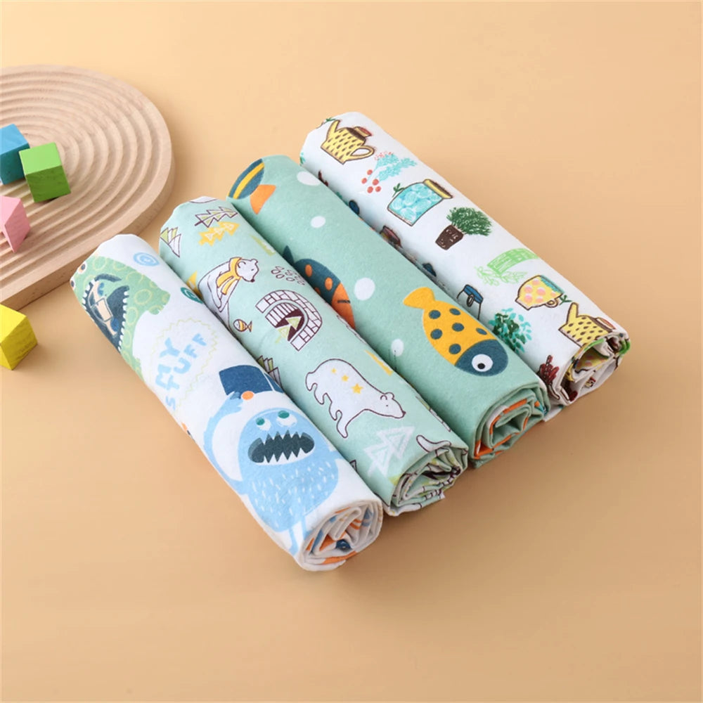 4Pcs Neutral Baby Swaddle Blanket Set