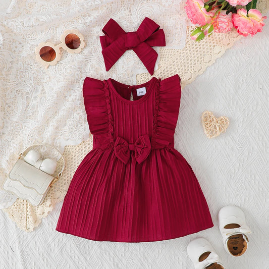 Sleeveless Summer Dress+Headband