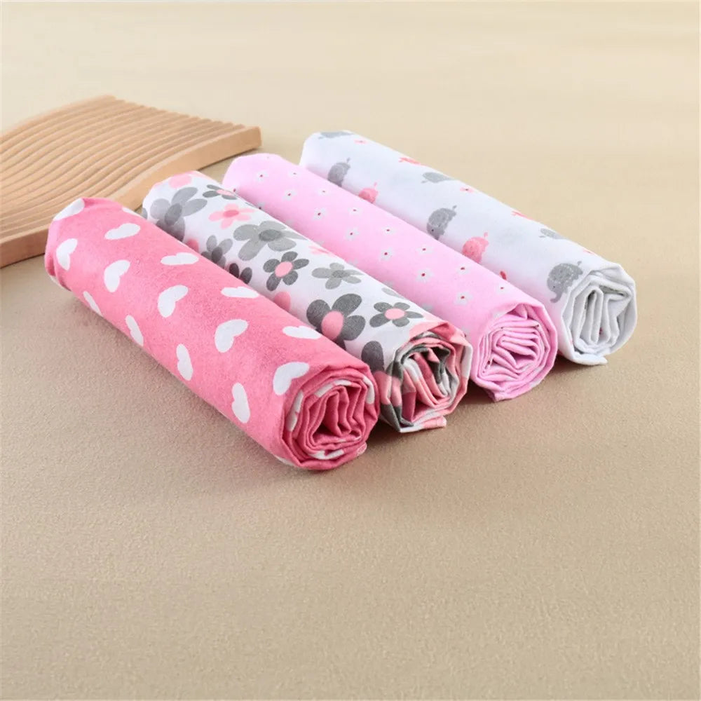 4Pcs Neutral Baby Swaddle Blanket Set