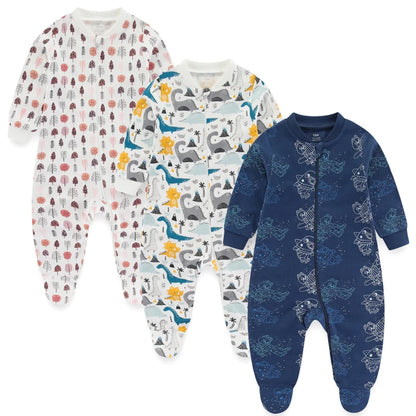 Cotton 1/3PCS Newborn Full Sleeve Autumn Baby Boy Clothes Romper Baby Girl Clothes Roupas de bebe Girls Baby Clothing