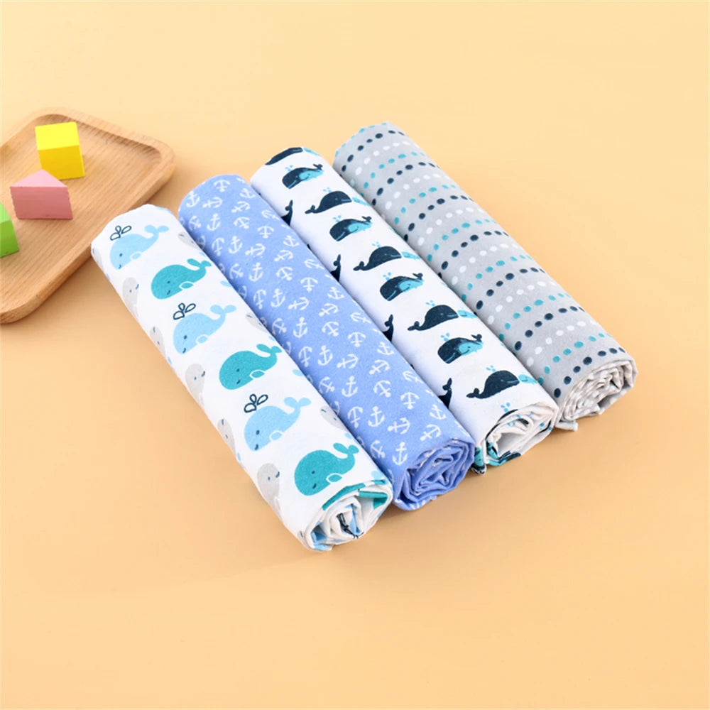 4Pcs Neutral Baby Swaddle Blanket Set