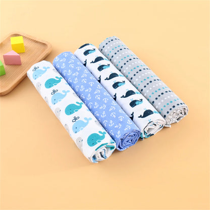 4Pcs Neutral Baby Swaddle Blanket Set