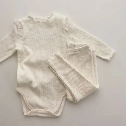 Spring Baby Girl Clothes Sets Cotton 2 pcs Bodysuit + Leggigs Newborn Baby Clothes