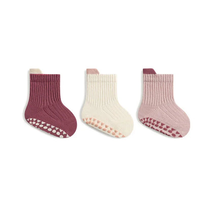 3 Pairs Kids Cotton Socks Boys and Girls Non-slip Floor Socks