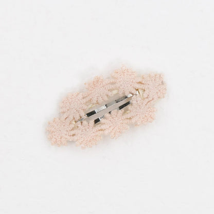 6Pcs/Set Ins Flower Crochet Bobby Snap Hairpins 6.5cm Knitted Princess Baby Girls Hair Bow Clips Safety Korean Newborn Hairgrips