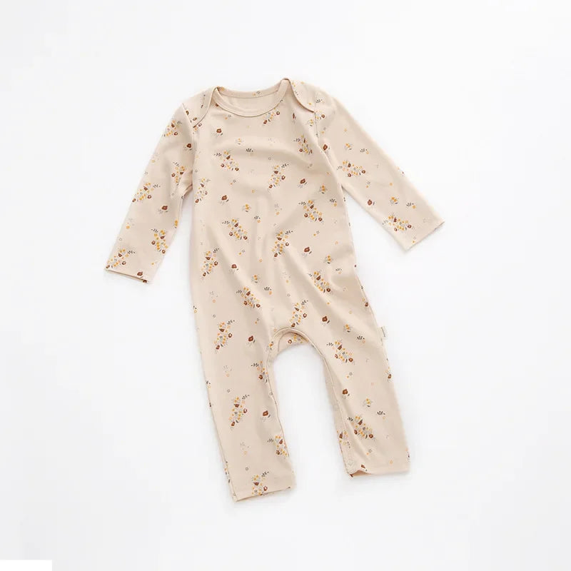 New Fall Baby Clothing Newborn Baby Girl Clothes Floral Romper Jumpsuit Long Sleeve Clothes Spring Autumn Outfits