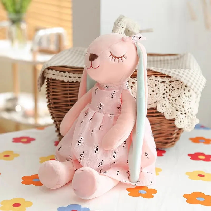 40cm Calming Rabbit Plush Toy Cute Doll Accompany Sleeping Doll For Birthday Gift