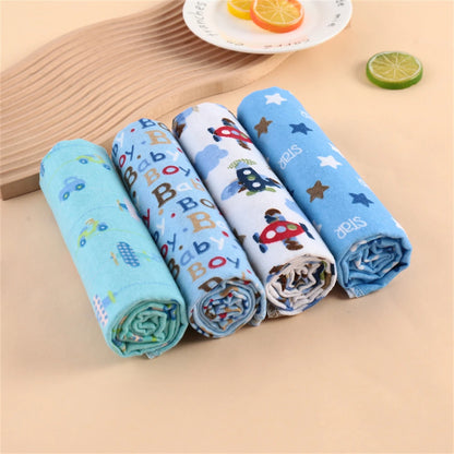 4Pcs Neutral Baby Swaddle Blanket Set