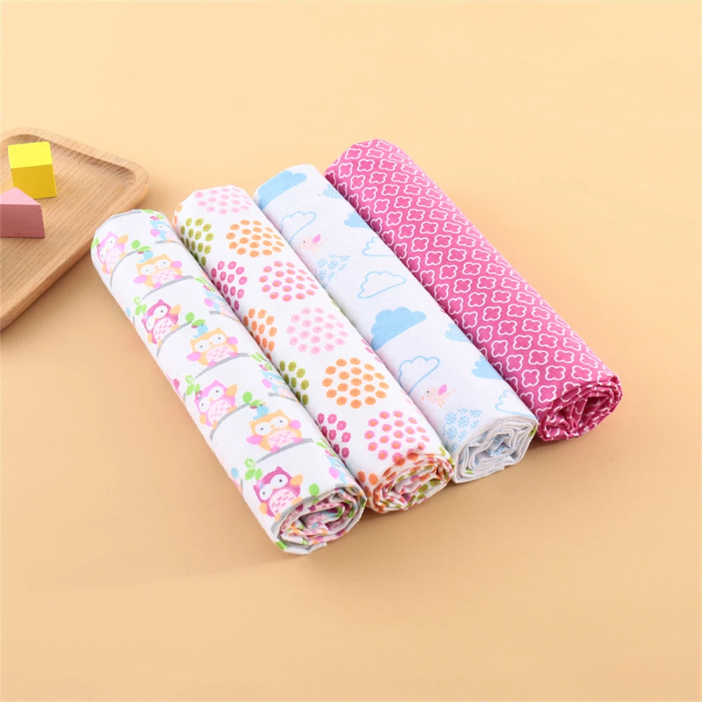 4Pcs Neutral Baby Swaddle Blanket Set