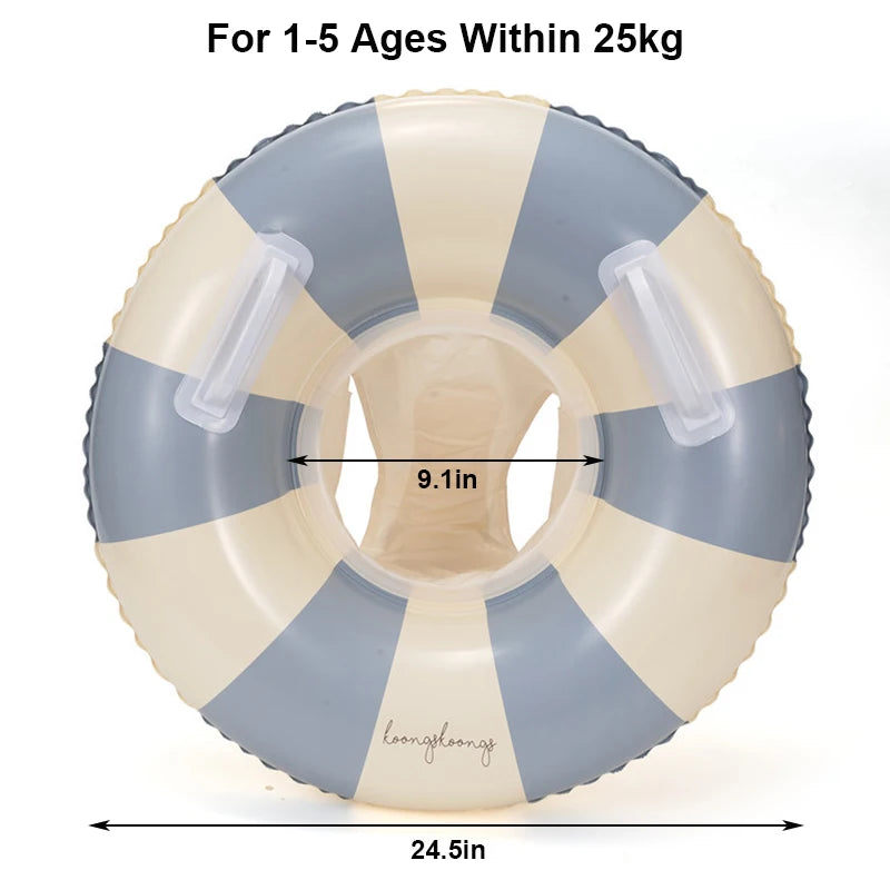Rooxin Pool Float Swim Ring Tube Inflatable Swimming Seat Floating Ring Swimming Circle Beach Water Play Equipment