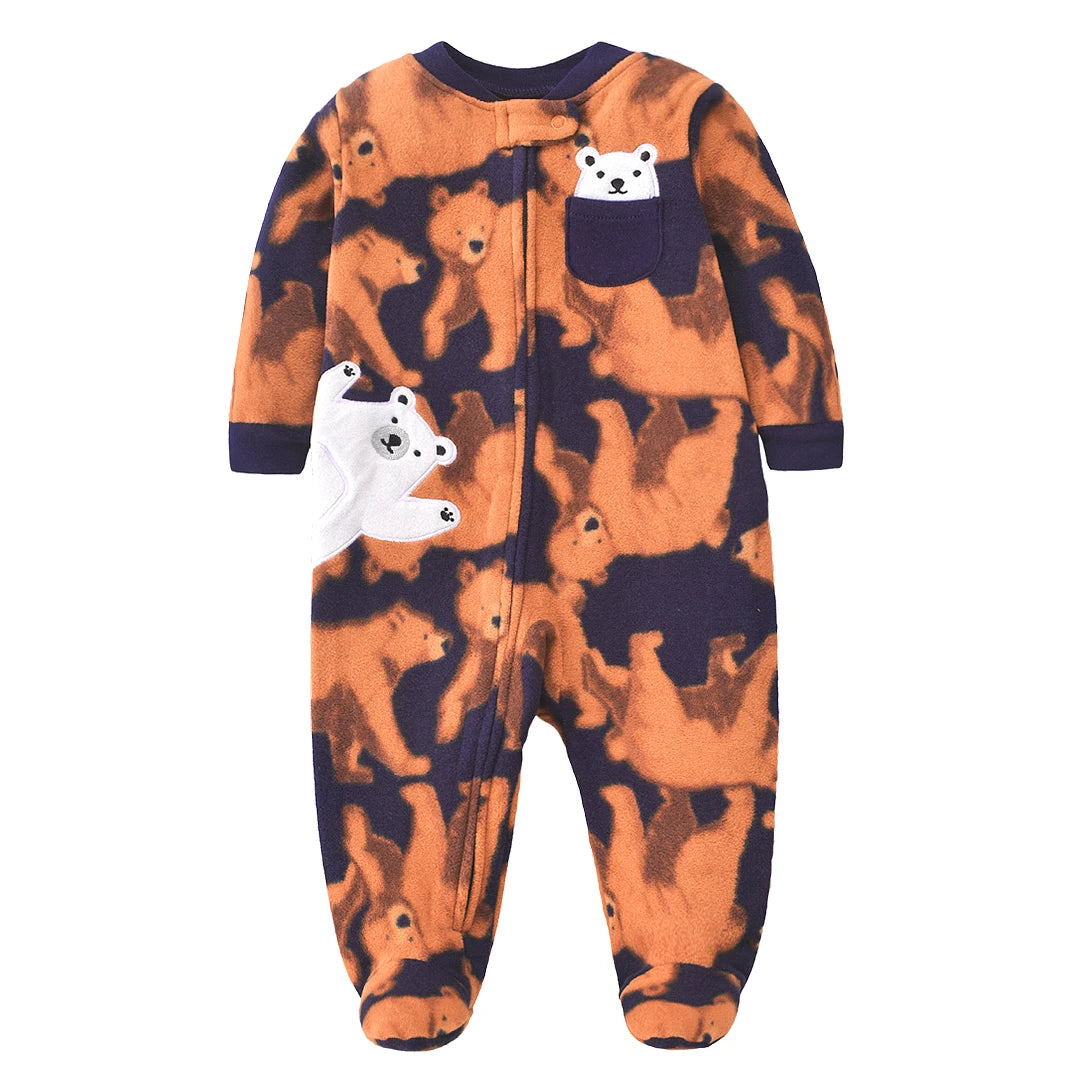 2026 Unisex Baby Romper Fleece Fabric Baby Boy Girl Clothes brands Newborn Baby Clothing infant Baby Jumpsuits Winter Romper