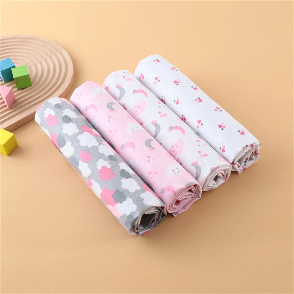 4Pcs Neutral Baby Swaddle Blanket Set