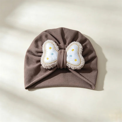 Cotton Baby Hat Fashion Bowknot Turban Knitted Baby Girl Hat Muslim Warm Infant Indian Hats Toddler Beanie Cap Kids Head Wrap