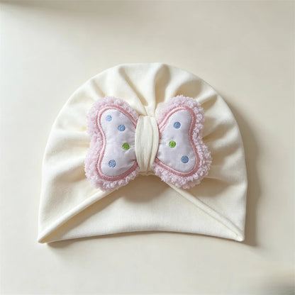 Cotton Baby Hat Fashion Bowknot Turban Knitted Baby Girl Hat Muslim Warm Infant Indian Hats Toddler Beanie Cap Kids Head Wrap