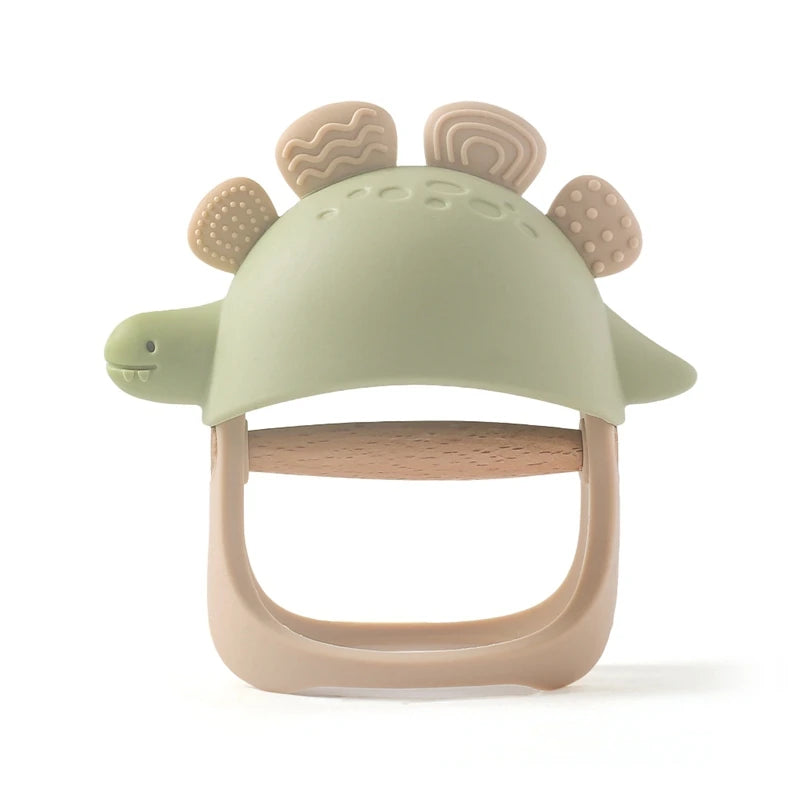 Baby Silicone Teether Dinosaur Silicone Gloves