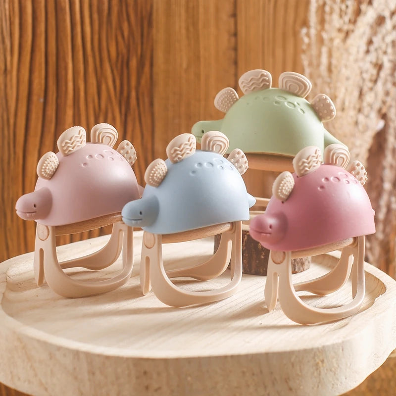 Baby Silicone Teether Dinosaur Silicone Gloves