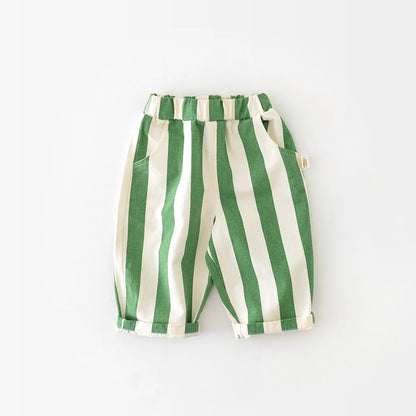 New High Waist Stripe Pants