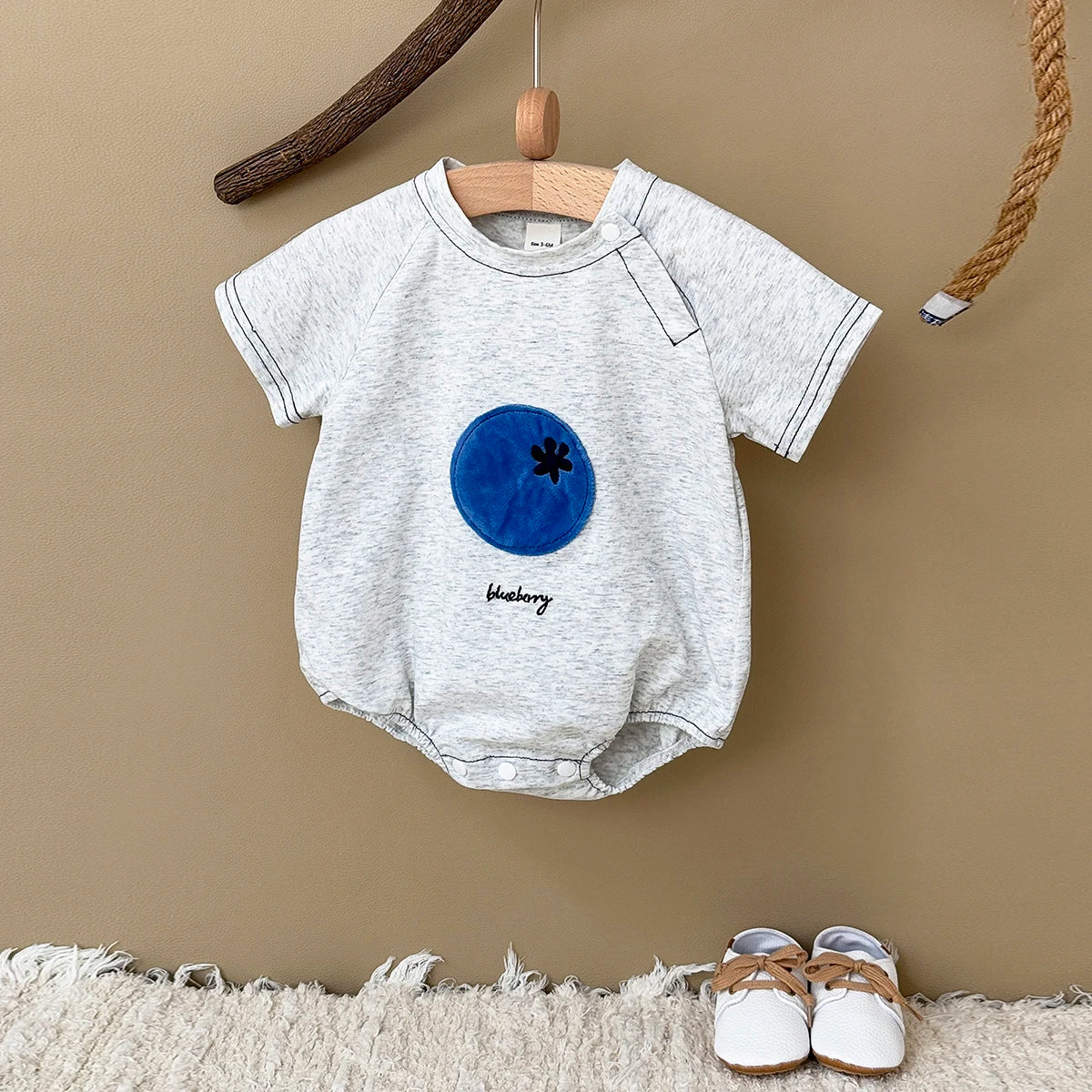 Summer Baby Bubble Romper Newborn Girl Clothing Fruit Patch Short Sleeved New Shorts Crawling Children 0-18M Boys Casual