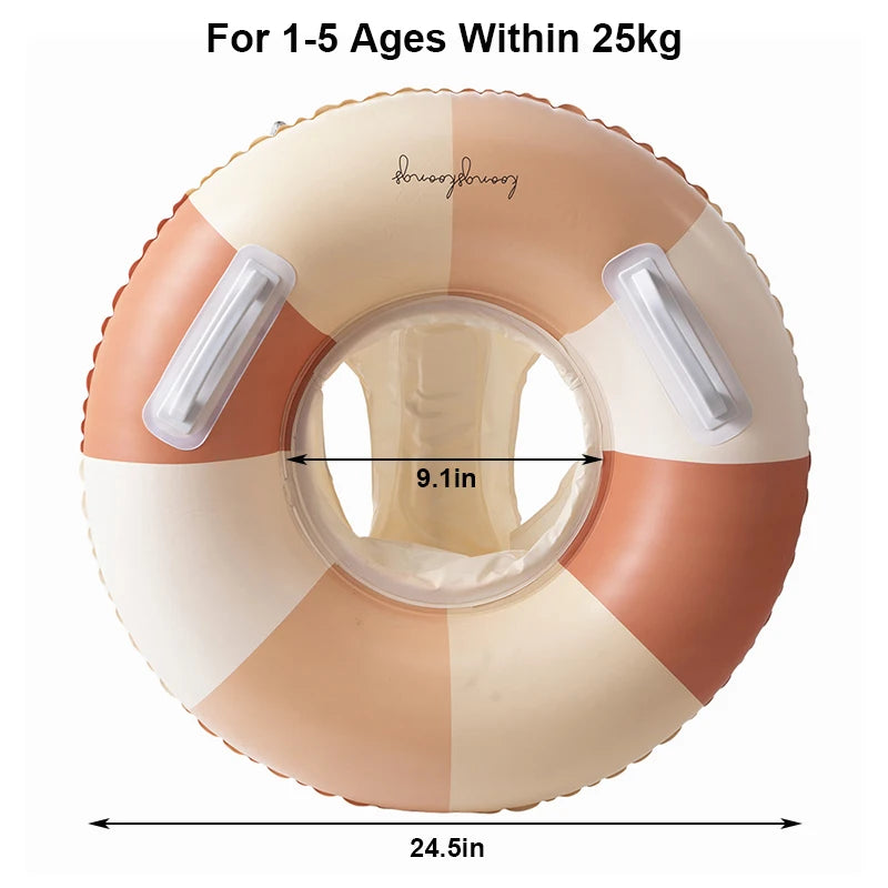 Rooxin Pool Float Swim Ring Tube Inflatable Swimming Seat Floating Ring Swimming Circle Beach Water Play Equipment