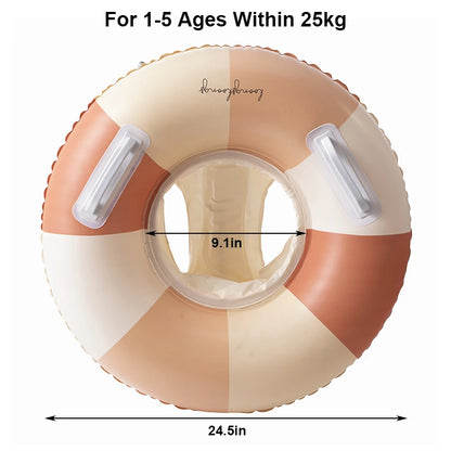 Rooxin Pool Float Swim Ring Tube Inflatable Swimming Seat Floating Ring Swimming Circle Beach Water Play Equipment