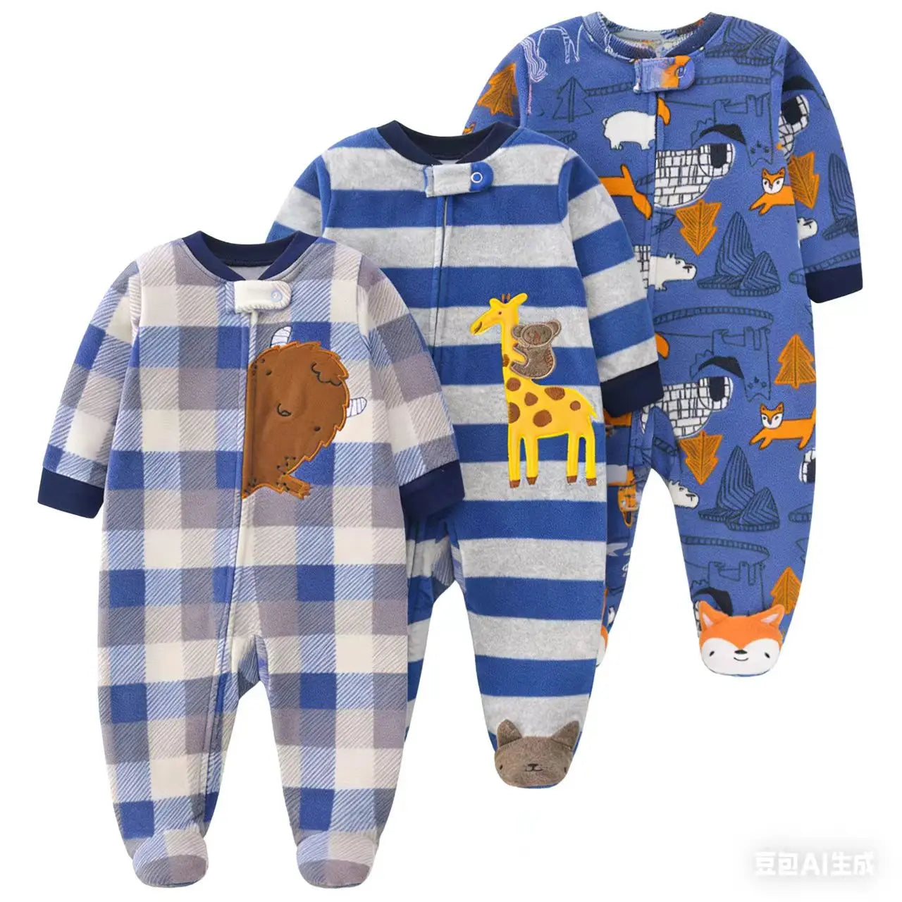 2026 Unisex Baby Romper Fleece Fabric Baby Boy Girl Clothes brands Newborn Baby Clothing infant Baby Jumpsuits Winter Romper