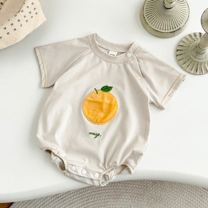 Summer Baby Bubble Romper Newborn Girl Clothing Fruit Patch Short Sleeved New Shorts Crawling Children 0-18M Boys Casual