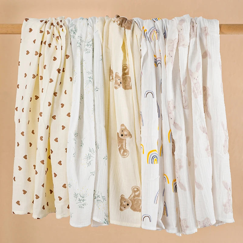 Baby Blanket for Newborn Cotton Muslin Swaddle