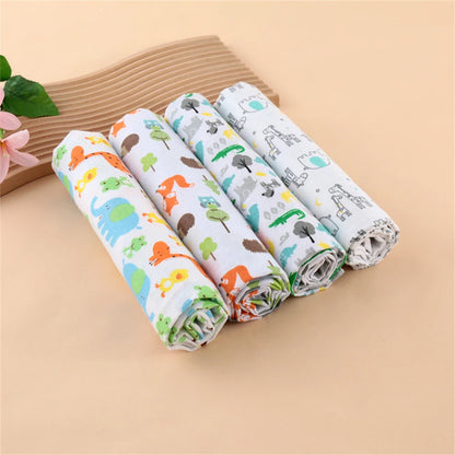 4Pcs Neutral Baby Swaddle Blanket Set