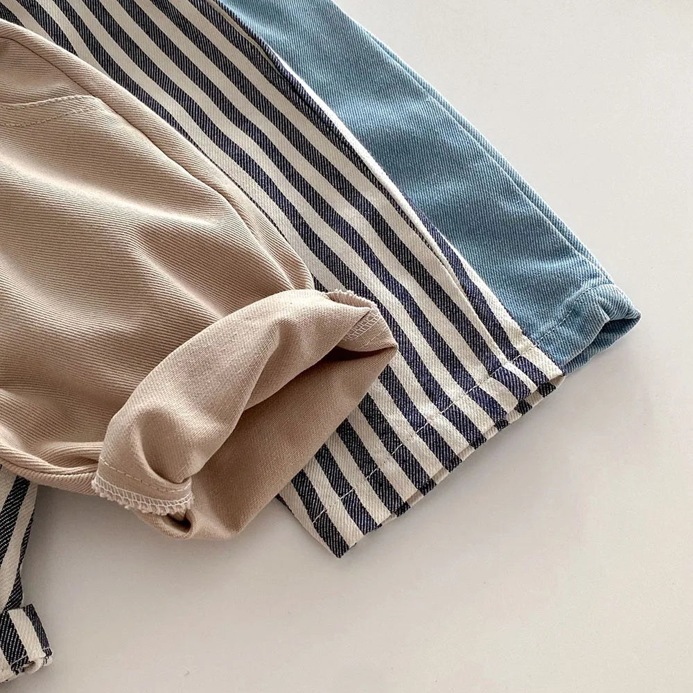 Striped Pants/Trousers Children Solid Denim Jeans Britches