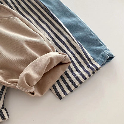 Striped Pants/Trousers Children Solid Denim Jeans Britches