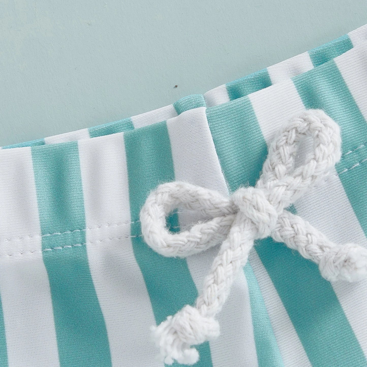 Swim Trunks Stripes Print Elastic Waist Beach Shorts Shorts Clothes