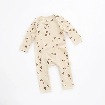 New Fall Baby Clothing Newborn Baby Girl Clothes Floral Romper Jumpsuit Long Sleeve Clothes Spring Autumn Outfits