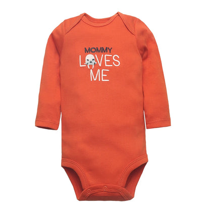 Spring Autumn Baby Bodysuits 3/4/5PCS Long Sleeve Baby Boy Girl Clothes 100% Cotton Newborn Body Infant 0-24Month