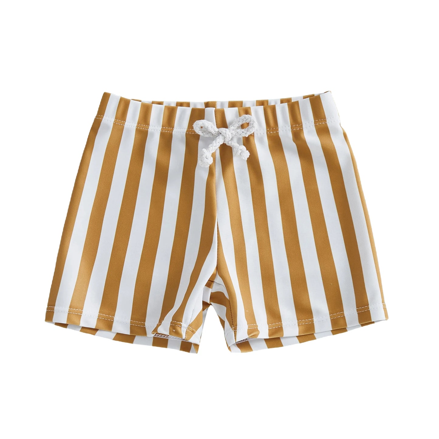Swim Trunks Stripes Print Elastic Waist Beach Shorts Shorts Clothes